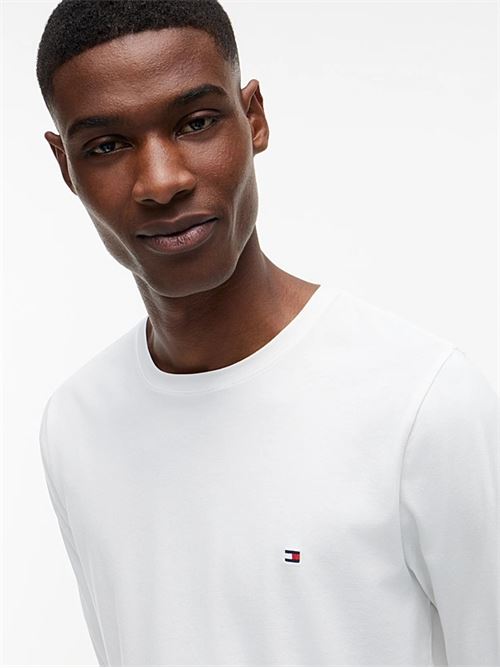stretch slim fit logo sleeve tee TOMMY HILFIGER | MW0MW10804YBR
